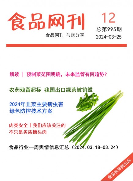 食品网刊2024年第995期